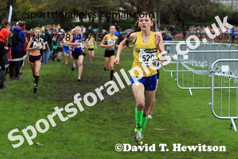 Girls Under-15s, 2022 British Athletics Cross Challenge, Sefton Park, Liverpool.  Photo: David T. Hewitson/Sports for All Pics